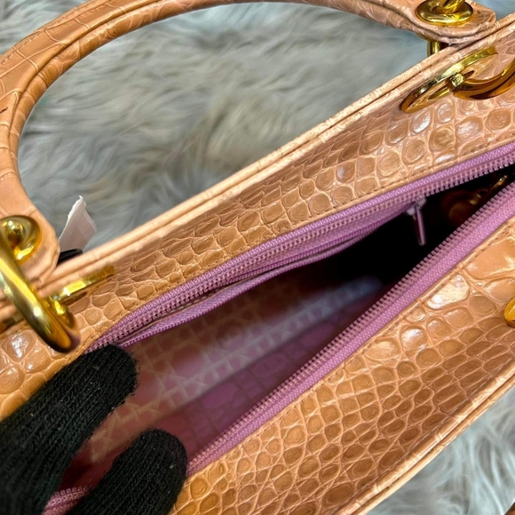 Christian Dior, Lady Dior Crocodile (Exotic)SUPER SALE FOR A CROC SKIN LADY DIOR - Picture 10 of 10